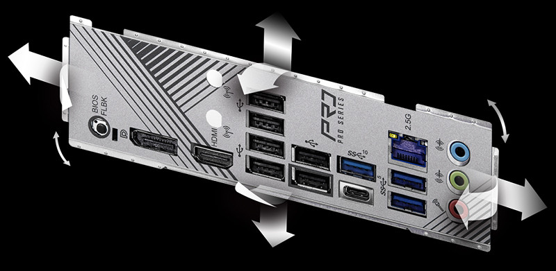 Flexible Integrated IO Shield